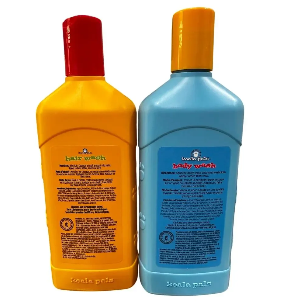 Melaleuca Koala Pals Tear Free Body Wash & Shampoo 11 oz Bottles-New-SEALED